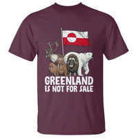 Greenland Is Not For Sale T Shirt Arctic Animal Resist Protest Greenland Flag
