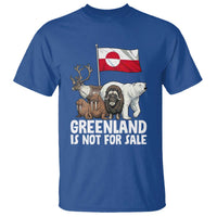 Greenland Is Not For Sale T Shirt Arctic Animal Resist Protest Greenland Flag