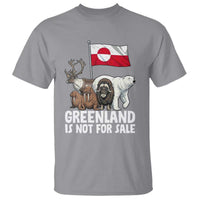 Greenland Is Not For Sale T Shirt Arctic Animal Resist Protest Greenland Flag