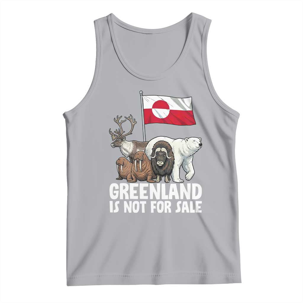 Greenland Is Not For Sale Tank Top Arctic Animal Resist Protest Greenland Flag