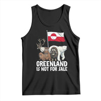 Greenland Is Not For Sale Tank Top Arctic Animal Resist Protest Greenland Flag