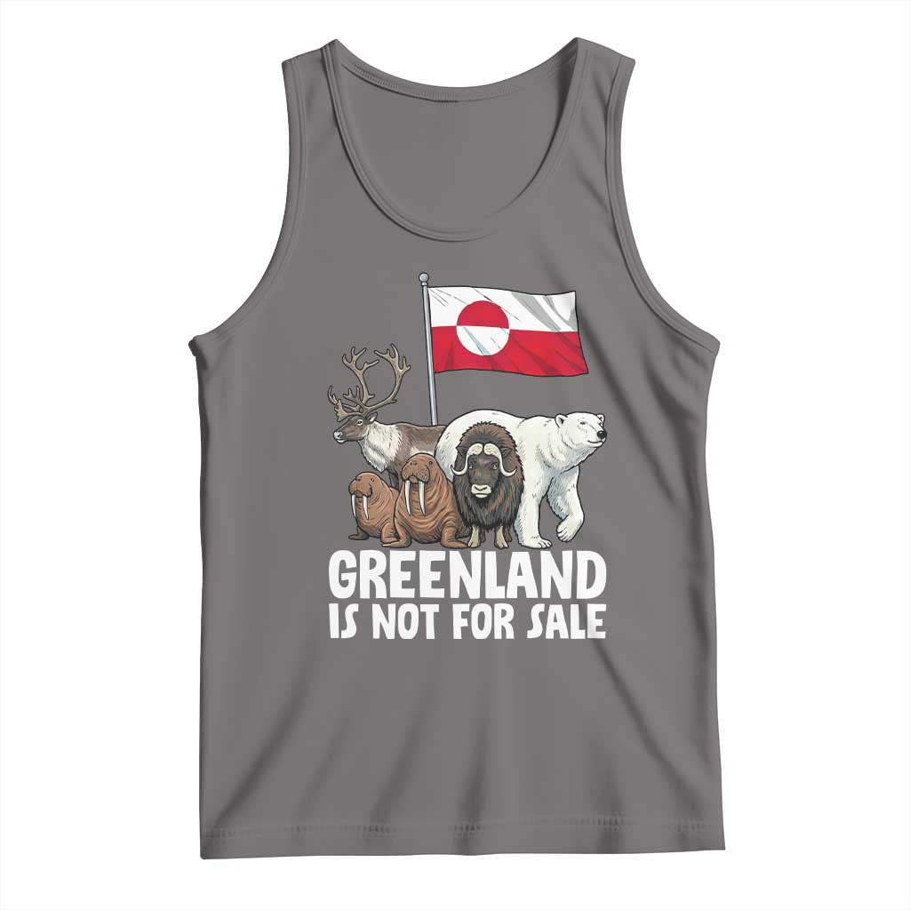 Greenland Is Not For Sale Tank Top Arctic Animal Resist Protest Greenland Flag