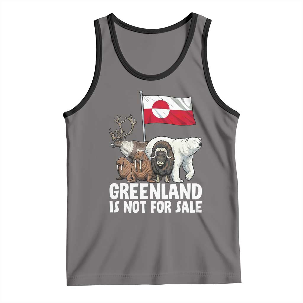Greenland Is Not For Sale Tank Top Arctic Animal Resist Protest Greenland Flag