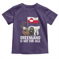 Greenland Is Not For Sale Toddler T Shirt Arctic Animal Resist Protest Greenland Flag