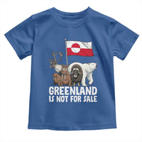 Greenland Is Not For Sale Toddler T Shirt Arctic Animal Resist Protest Greenland Flag