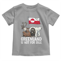 Greenland Is Not For Sale Toddler T Shirt Arctic Animal Resist Protest Greenland Flag