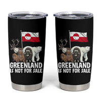 Greenland Is Not For Sale Tumbler Cup Arctic Animal Resist Protest Greenland Flag
