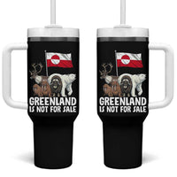Greenland Is Not For Sale Tumbler With Handle Arctic Animal Resist Protest Greenland Flag
