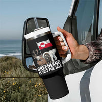 Greenland Is Not For Sale Tumbler With Handle Arctic Animal Resist Protest Greenland Flag