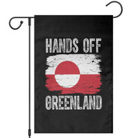 Hands Off Greenland Garden Flag Distressed Flag Resist Political Protest