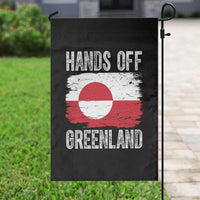 Hands Off Greenland Garden Flag Distressed Flag Resist Political Protest