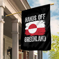 Hands Off Greenland Garden Flag Distressed Flag Resist Political Protest