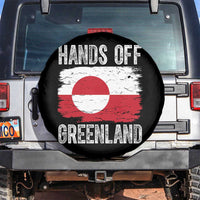 Hands Off Greenland Spare Tire Cover Distressed Flag Resist Political Protest