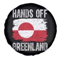 Hands Off Greenland Spare Tire Cover Distressed Flag Resist Political Protest