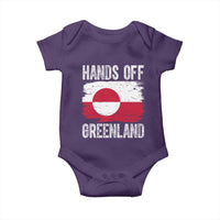Hands Off Greenland Baby Onesie Distressed Flag Resist Political Protest