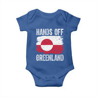 Hands Off Greenland Baby Onesie Distressed Flag Resist Political Protest