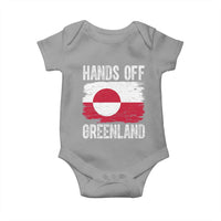 Hands Off Greenland Baby Onesie Distressed Flag Resist Political Protest