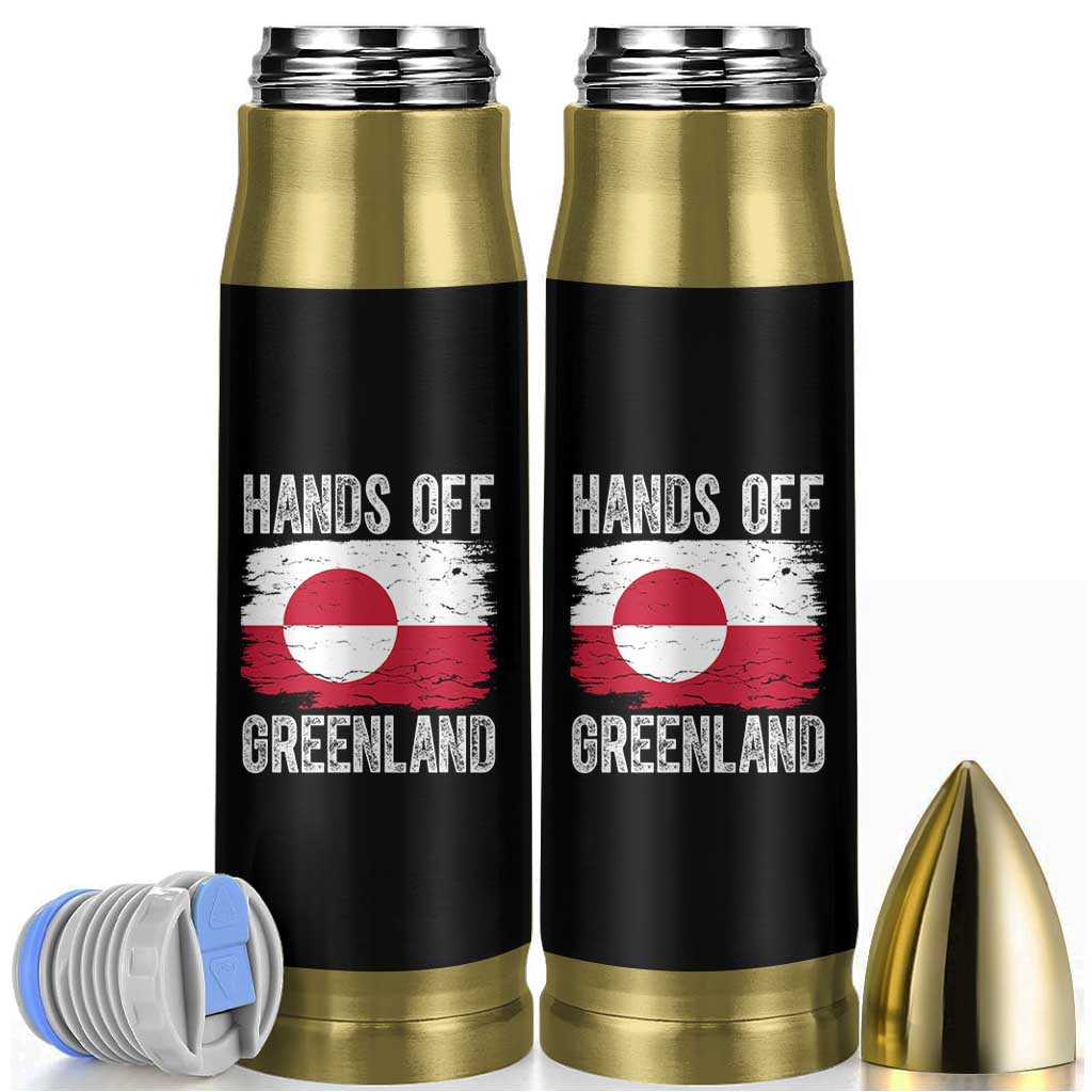 Hands Off Greenland Bullet Tumbler Distressed Flag Resist Political Protest