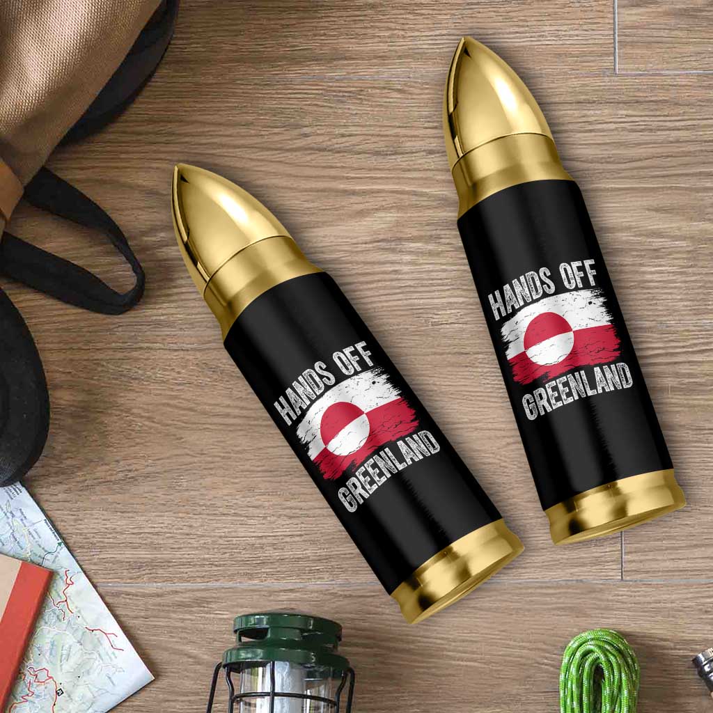 Hands Off Greenland Bullet Tumbler Distressed Flag Resist Political Protest