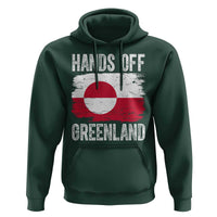 Hands Off Greenland Hoodie Distressed Flag Resist Political Protest