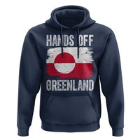 Hands Off Greenland Hoodie Distressed Flag Resist Political Protest