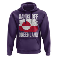 Hands Off Greenland Hoodie Distressed Flag Resist Political Protest