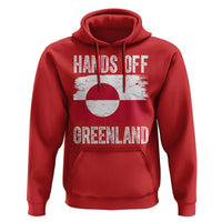 Hands Off Greenland Hoodie Distressed Flag Resist Political Protest