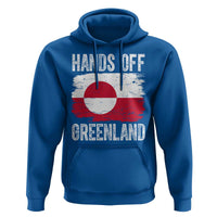 Hands Off Greenland Hoodie Distressed Flag Resist Political Protest