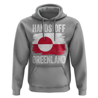 Hands Off Greenland Hoodie Distressed Flag Resist Political Protest