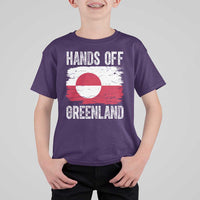 Hands Off Greenland T Shirt For Kid Distressed Flag Resist Political Protest