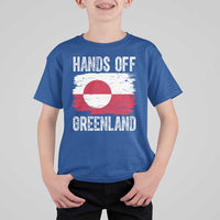 Hands Off Greenland T Shirt For Kid Distressed Flag Resist Political Protest