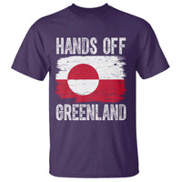 Hands Off Greenland T Shirt Distressed Flag Resist Political Protest