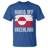 Hands Off Greenland T Shirt Distressed Flag Resist Political Protest
