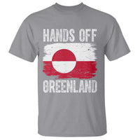 Hands Off Greenland T Shirt Distressed Flag Resist Political Protest