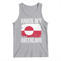Hands Off Greenland Tank Top Distressed Flag Resist Political Protest