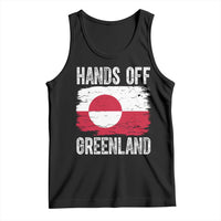 Hands Off Greenland Tank Top Distressed Flag Resist Political Protest