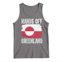 Hands Off Greenland Tank Top Distressed Flag Resist Political Protest
