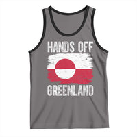 Hands Off Greenland Tank Top Distressed Flag Resist Political Protest