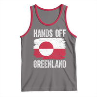 Hands Off Greenland Tank Top Distressed Flag Resist Political Protest