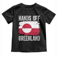 Hands Off Greenland Toddler T Shirt Distressed Flag Resist Political Protest