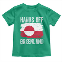 Hands Off Greenland Toddler T Shirt Distressed Flag Resist Political Protest