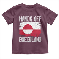 Hands Off Greenland Toddler T Shirt Distressed Flag Resist Political Protest