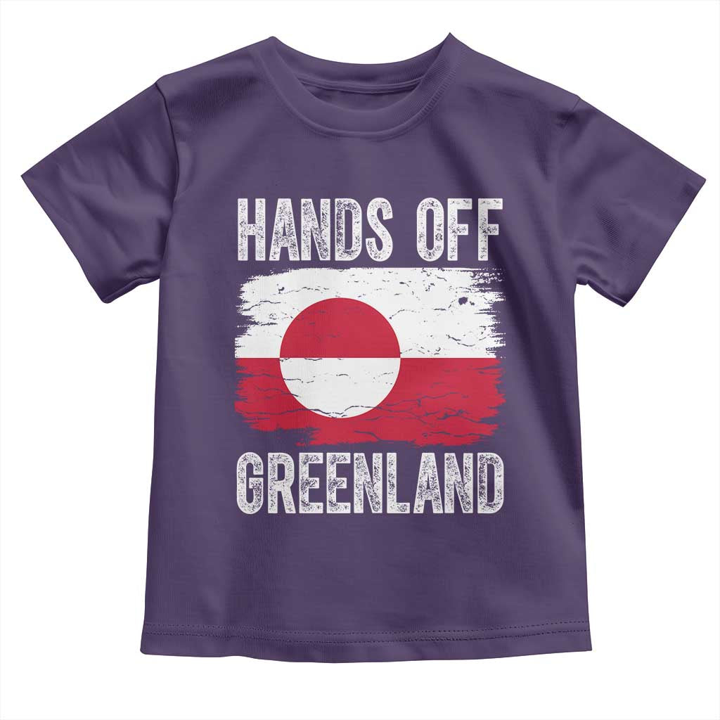 Hands Off Greenland Toddler T Shirt Distressed Flag Resist Political Protest