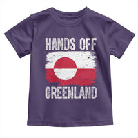 Hands Off Greenland Toddler T Shirt Distressed Flag Resist Political Protest