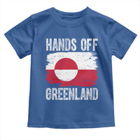Hands Off Greenland Toddler T Shirt Distressed Flag Resist Political Protest