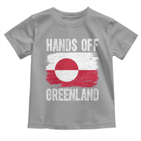 Hands Off Greenland Toddler T Shirt Distressed Flag Resist Political Protest