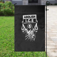Jesus Abolish Ice Protest Garden Flag Religious Faith Justice and Freedom Resistance