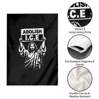 Jesus Abolish Ice Protest Garden Flag Religious Faith Justice and Freedom Resistance