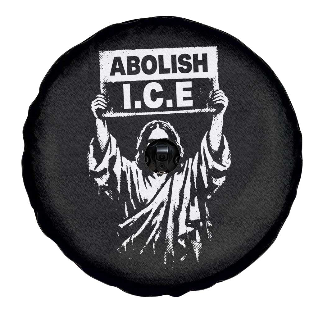 Jesus Abolish Ice Protest Spare Tire Cover Religious Faith Justice and Freedom Resistance