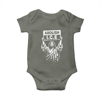 Jesus Abolish Ice Protest Baby Onesie Religious Faith Justice and Freedom Resistance